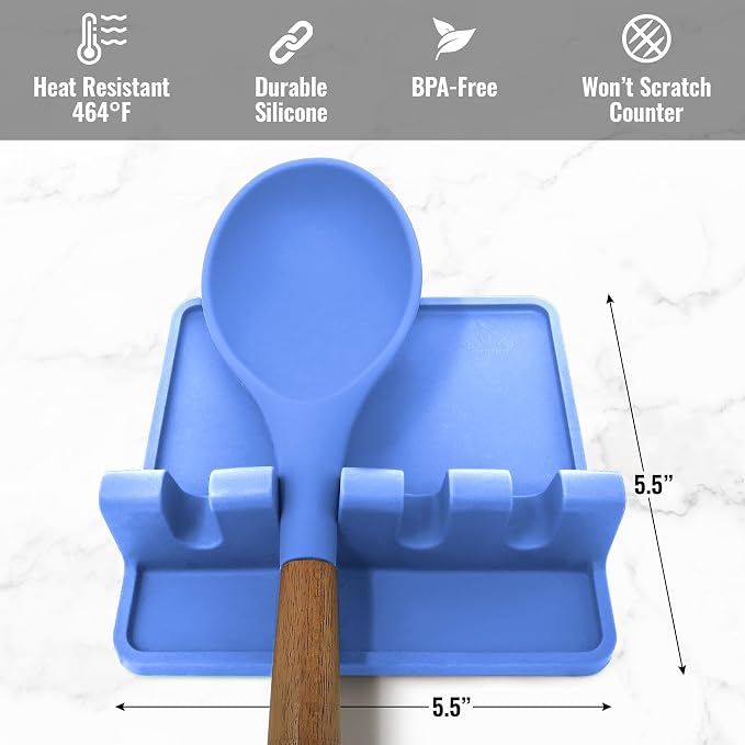 Zulay Kitchen Silicone Utensil Rest - Image 5