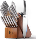 KnifeSaga Kitchen Knife Set 14 Piece Premium Japanese High Carbon Stainless by PushBoundariesforSharpness