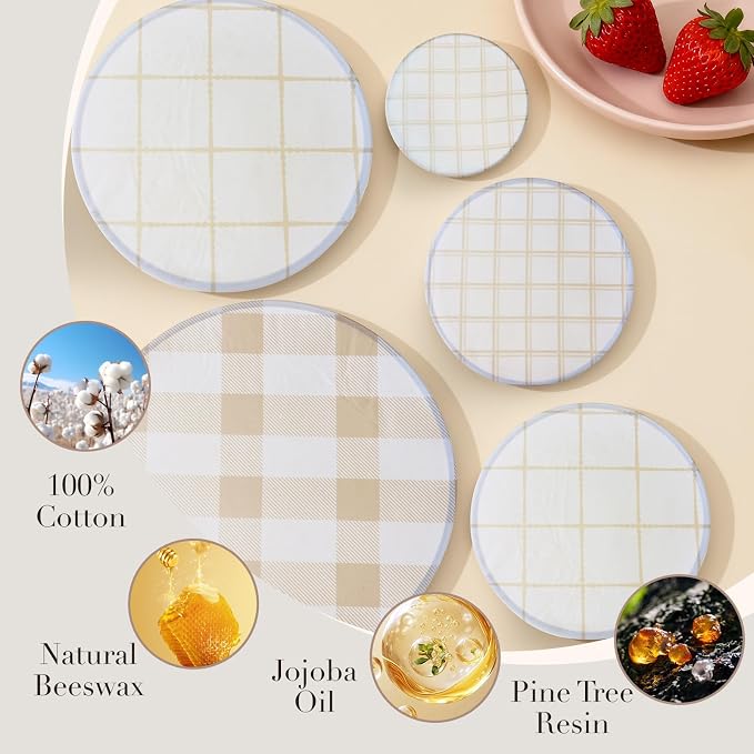 Tirphy 5-Size Reusable Bowl Covers - Image 6