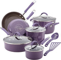 Rachael Ray Cucina Nonstick Cookware Pots and Pans Set, 12 Piece, Lavender by RachaelRayKitchenware