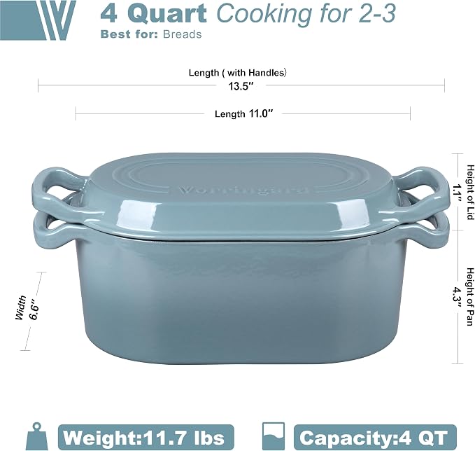 VORRINGARD Oval Dutch Oven Pot - Image 2