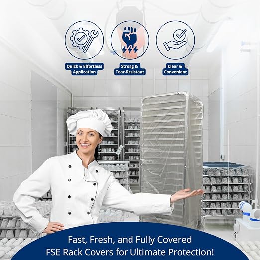 FSE Disposable Commercial Grade Sheet Pan/Bun Pan Rack Covers, 20.25" W x 26" D - Image 8