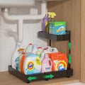 REALINN Expandable Under Sink Organizers and Storage, 2 Tier Under Cabinet by REALINN