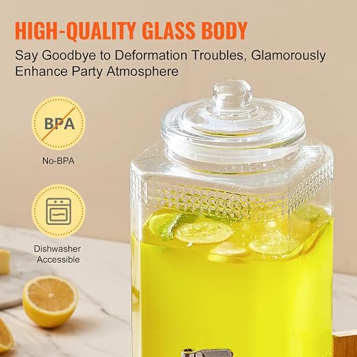 VEVOR Beverage Dispenser, 1.5 Gallon Drink Dispensers - Image 4