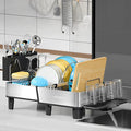 Dish Drying Rack, 304 Stainless Steel Exendable Dish Rack by StartYourHomeStorageLife