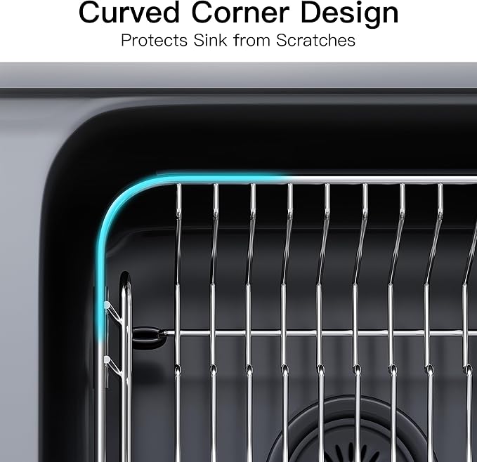 Apartment RV Small Dish Drainer Drying Rack Over The Sink In Stainless Steel - Image 7