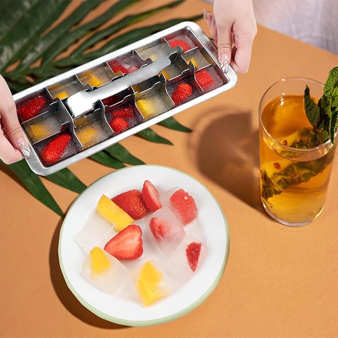 KAYCROWN 18/8 Stainless Steel Ice Cube Tray, 18 Slot Ice Tray - Image 8