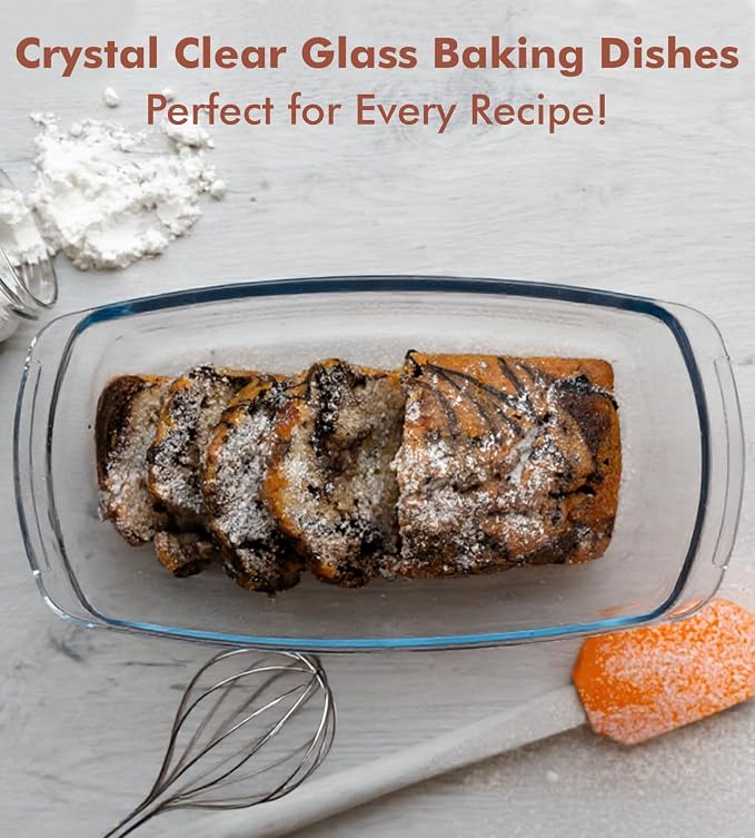 Razab LARGE 7.6 Cups/1800 ML/1.9 Qt Glass Loaf Pan - Image 7