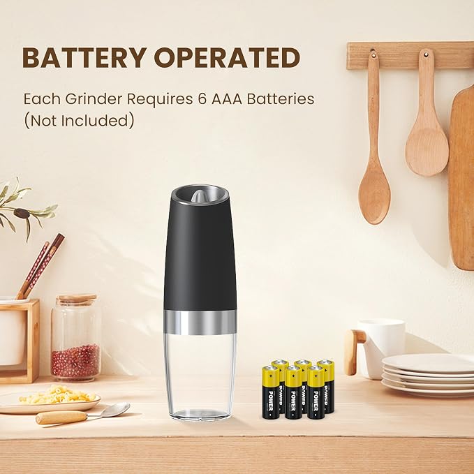 Gravity Electric Salt And Pepper Grinder, Automatic Salt And Pepper Grinder - Image 2