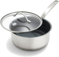 GreenPan Stainless Steel Treviso 2.1QT Saucepan by GreenPan