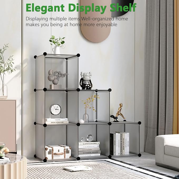C&AHOME Cube Storage Organizer, 6-Cube Shelves Units, Closet Cabinet, DIY - Image 2