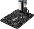 Coffee Bar Mat Accessories for Countertop Super Absorbent Anti-Slip Silicone by Kuyig+Home