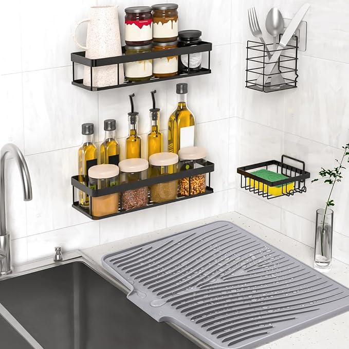 TIKNIK Silicone Dish Drying Mat, Stone Drying Mat - Image 5