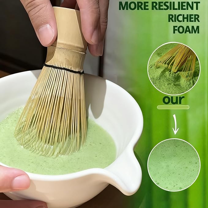 Clay&Fire Matcha Whisk, Handcrafted Bamboo Whisk - Image 6