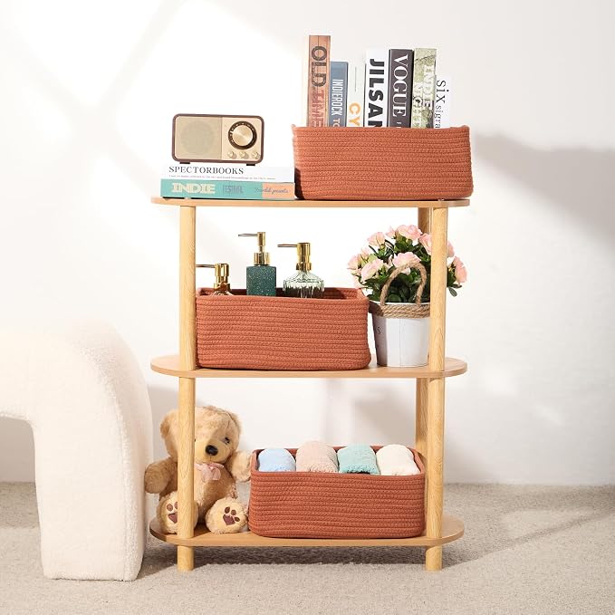 MiniArk Small Storage Baskets for Organizing | Closet Organizer Bins | Shelf - Image 6