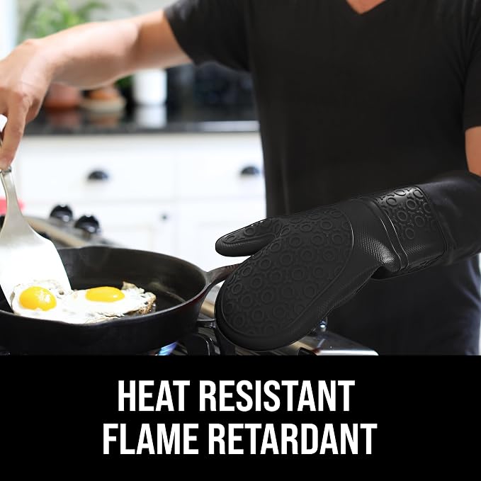 BPA-Free Silicone Oven Mitts Ultra Heat Resistant up to 500°F - Image 3