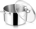 Herogo 7.3 Quart Stock Pot, 18/10 Stainless Steel Cooking Pot by Herogo