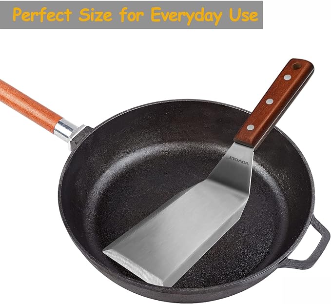 Professional Metal Spatula for Cast Iron Skillets and Flat Top Grills, Full - Image 2