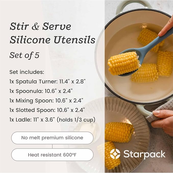 Starpack 'Stir & Serve' Silicone Cooking Utensils Set - Image 5