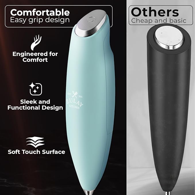 Zulay Kitchen Patented Tornado Triple Whisk Milk Frother - Image 4