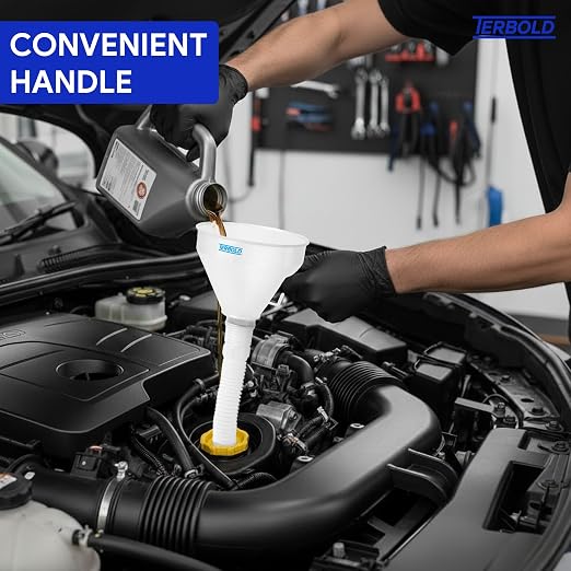 Automotive Flex Funnel with Hose | Wide Mouth Flexible Oil Funnel - Image 6