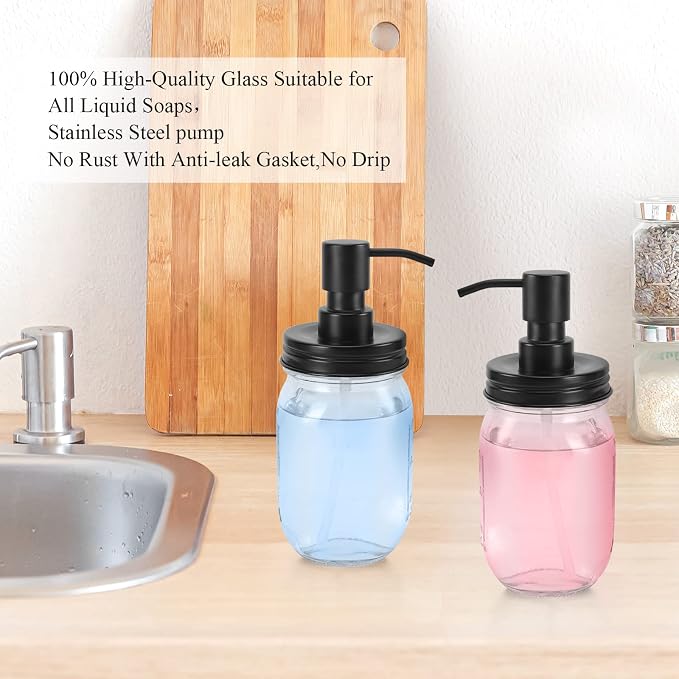 Premium Quality Mason Jar Soap Dispenser - Image 4