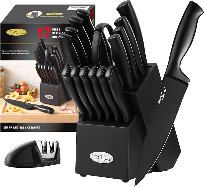 Marco Almond® Kitchen Knife Set by MarcoAlmond