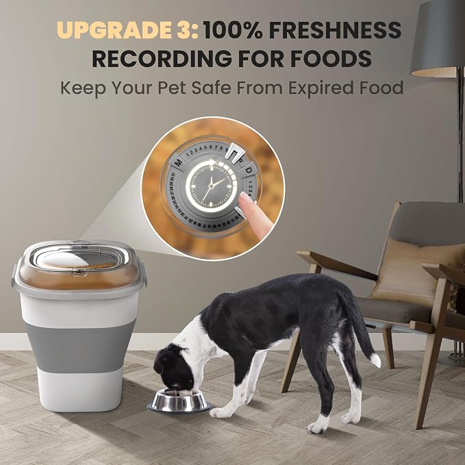 32-35 Lbs Dog Food Storage Container, Collapsible Dog Food Container - Image 5