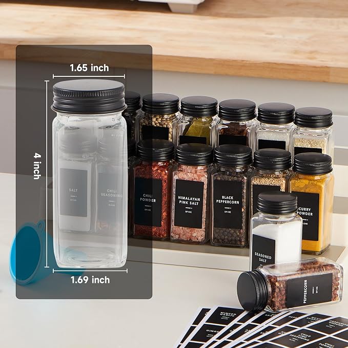 Skiileor 36 Pcs Spice Jars - Image 2