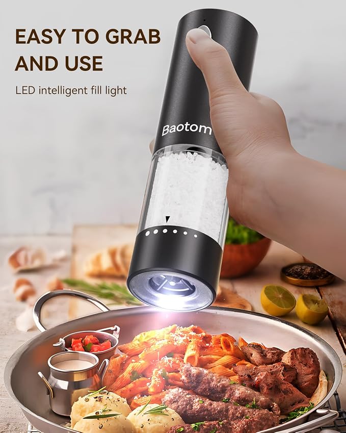 Electric Salt and Pepper Grinder Set - Image 5