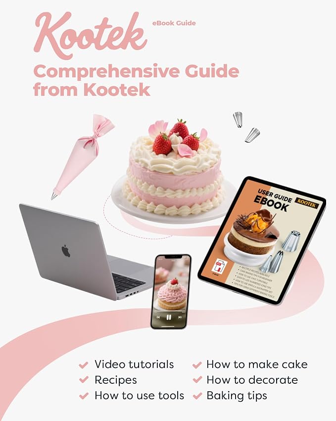 Kootek 158PCs Cake Decorating Kit, Baking Supplies Tools - Image 7