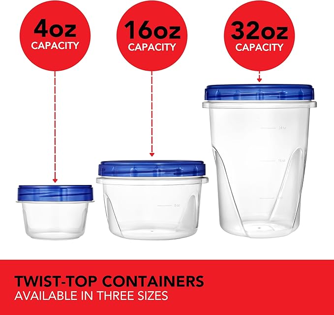 Stock Your Home 32oz Plastic Containers - Image 5