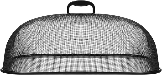 8 Pack Metal Mesh Screen Food Covers, 2 Large and 6 Small Sets, Reusable Metal - Image 7