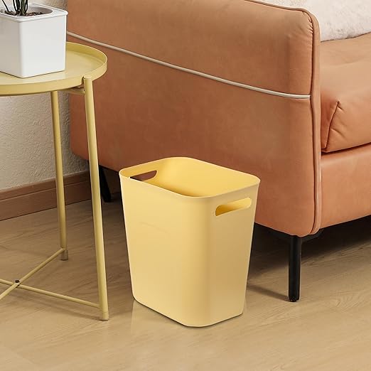 UUJOLY Plastic Small Trash Can Wastebasket, Garbage Container Basket - Image 3