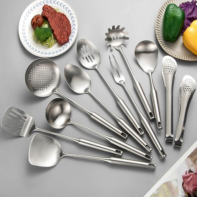 304 Stainlss Steel Kitchen Utensils Set, Pasta Server - Image 7