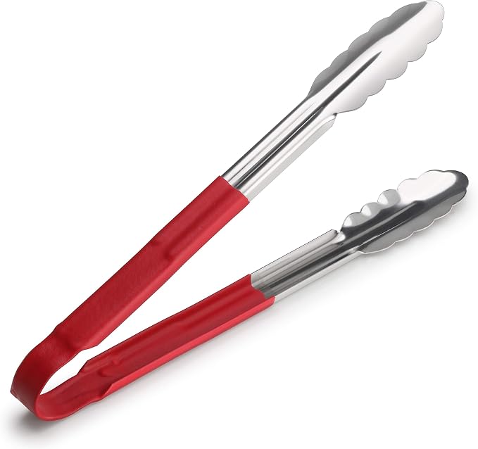 New Star Foodservice 35773 12-Inch Utility Spring Tongs, Stainless Steel - Image 2