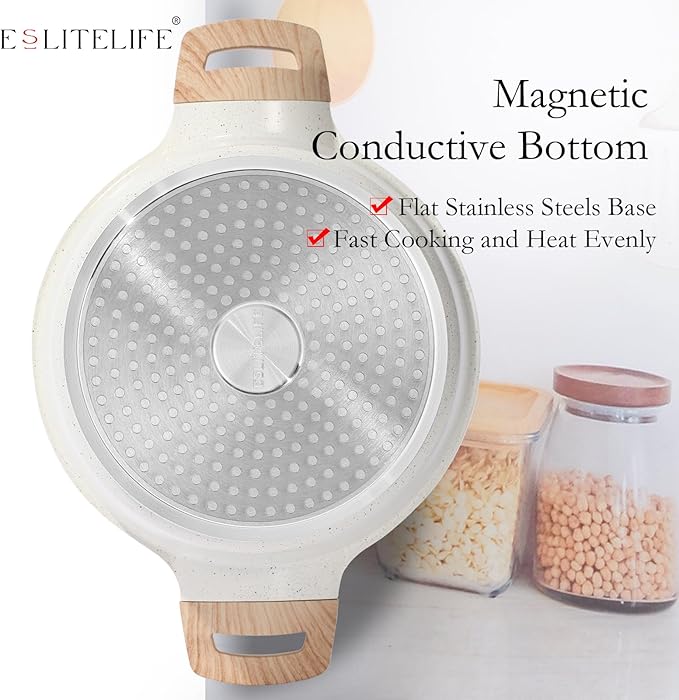 ESLITE LIFE Nonstick Stock Pot - Image 7