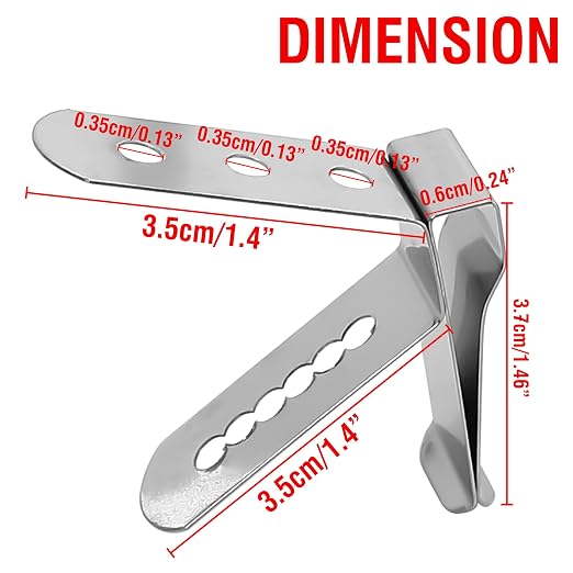 Thermometer Probe Pot Clip Holder Stainless Steel 3-Hole Ambient Temperature - Image 2