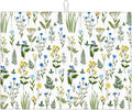 Blue Yellow Wildflower Dish Drying Mats by Unknown