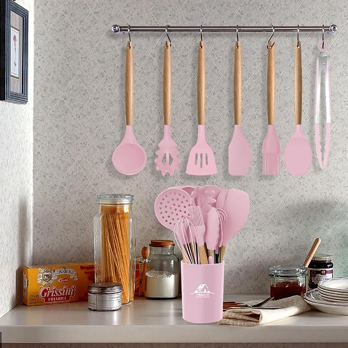 MIBOTE Silicone Cooking Kitchen Utensils Set - Image 4