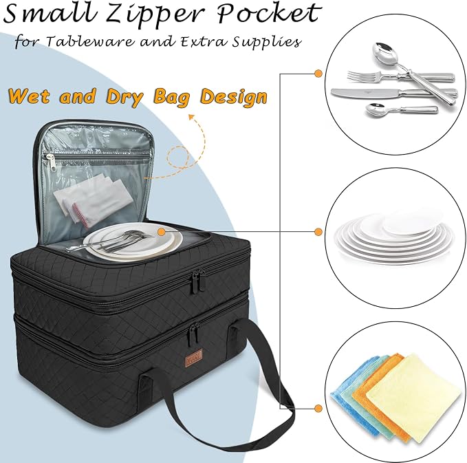 Quilted Double Decker Casserole Carrier - Image 5
