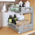 Under Sink Organizer, 2-Tier Dual Pull Out Cabinet Organizer Drawers by UnderSinkOrganizer