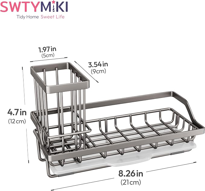 SWTYMIKI Sink Caddy Sponge Holder - Image 7