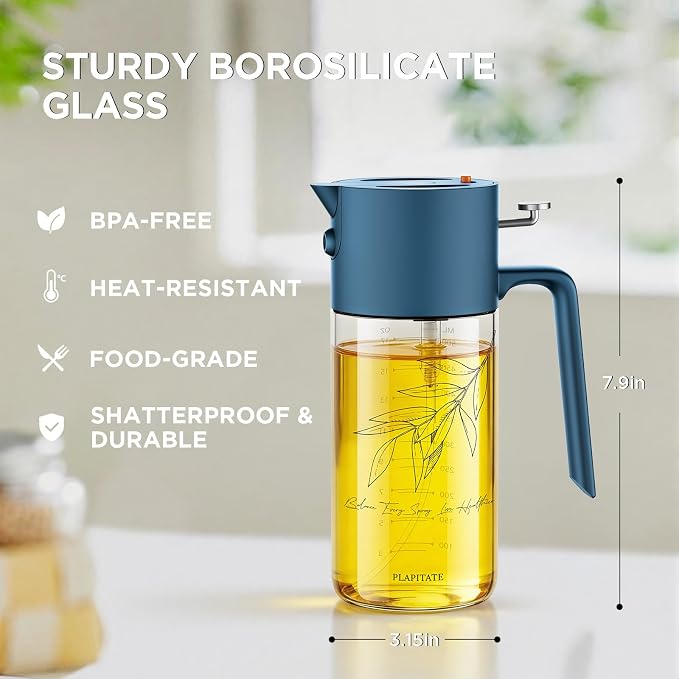 PLAPITATE 17oz/500ml Premium Olive Oil Sprayer - Image 8