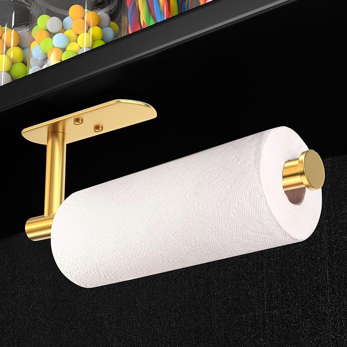 VAEHOLD Adhesive Paper Towel Holder Under Cabinet Wall Mount - Image 2