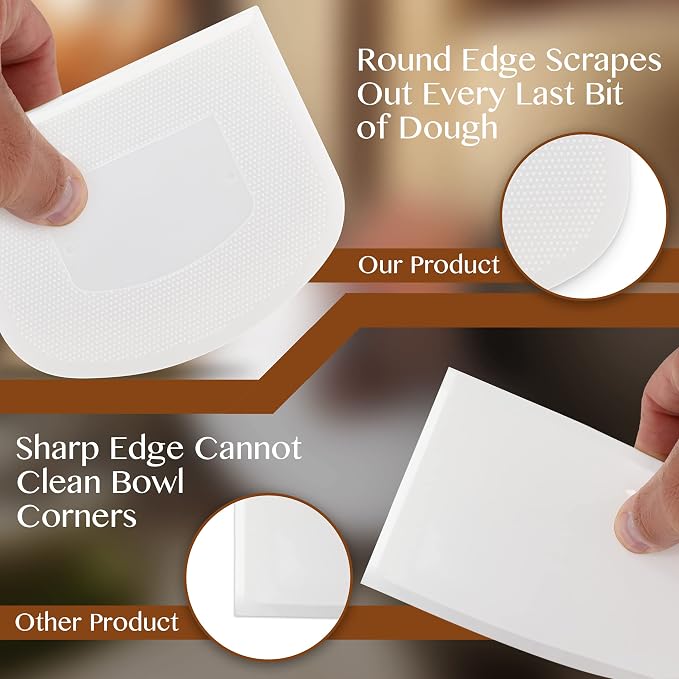Plastic Bench Scraper for Baking - Image 4
