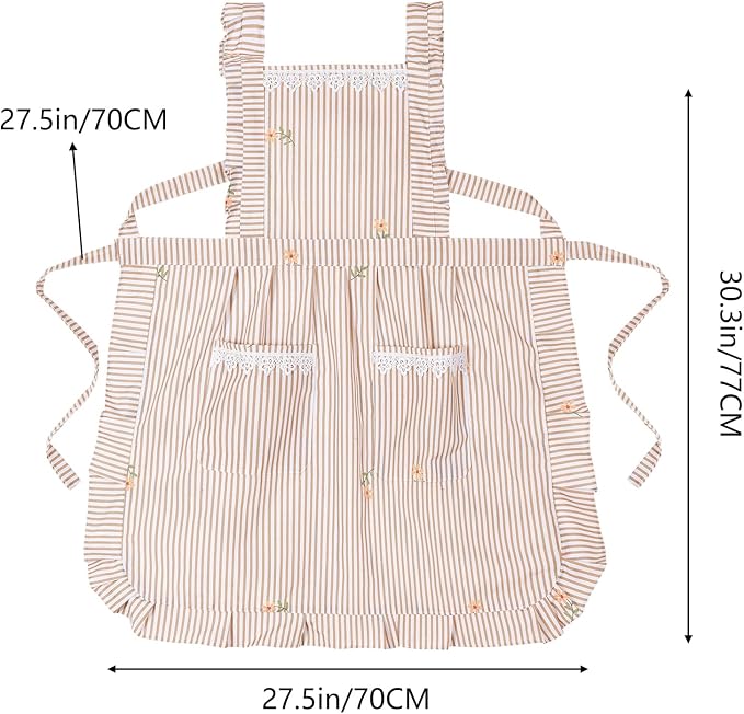 Funny Aprons for Women with Pockets, Kitchen Cooking Grilling Bbq Cute Chef - Image 6