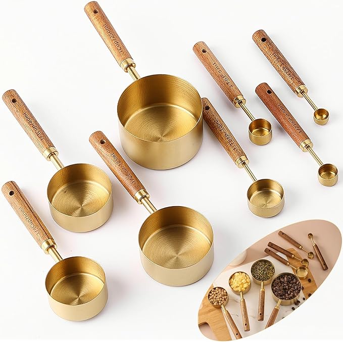 8Pcs Measuring Cups and Spoons Set by YUZI