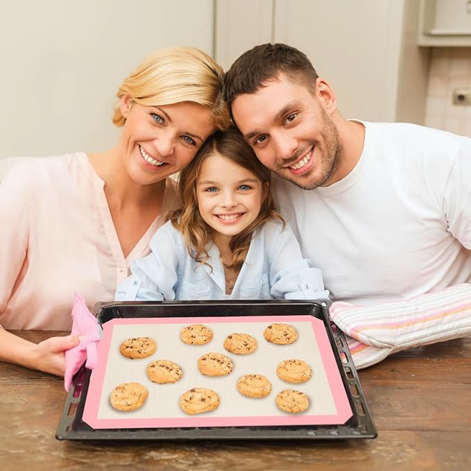 Silicone Baking Mat Set of 3, Silicone Baking Mats Cookie Sheet, Non-Stick Mats - Image 6