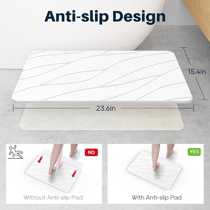 Closefriend Diatomite Stone Bath Mat - Image 2